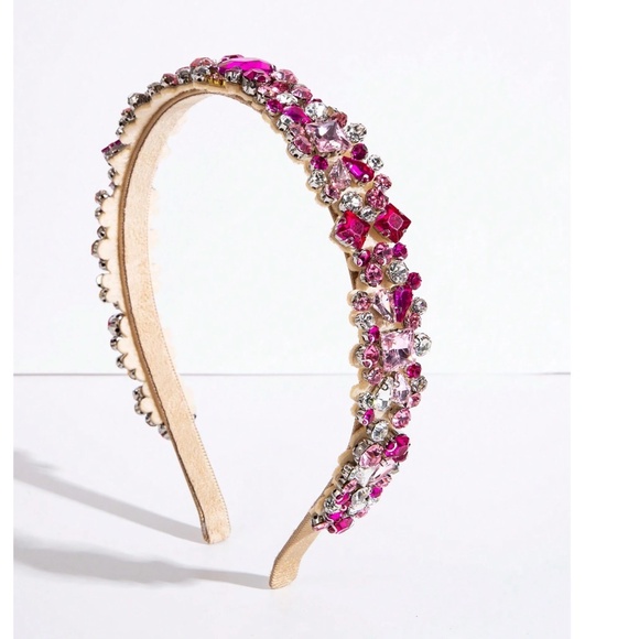 Luxe Rhinestone Statement Party Evening Holiday Headband - Picture 5 of 6